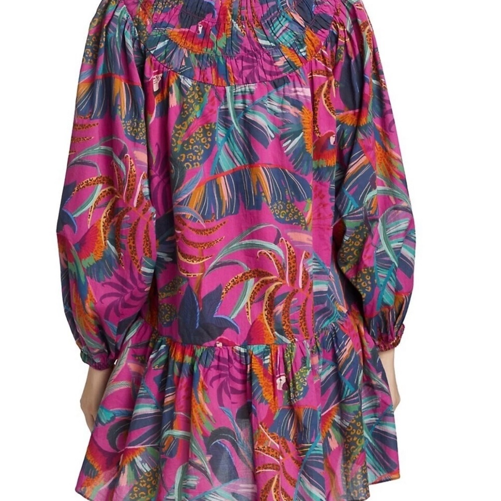Farm Rio Rainbow Macaw Minidress / Size M / NWT - Picture 5 of 10